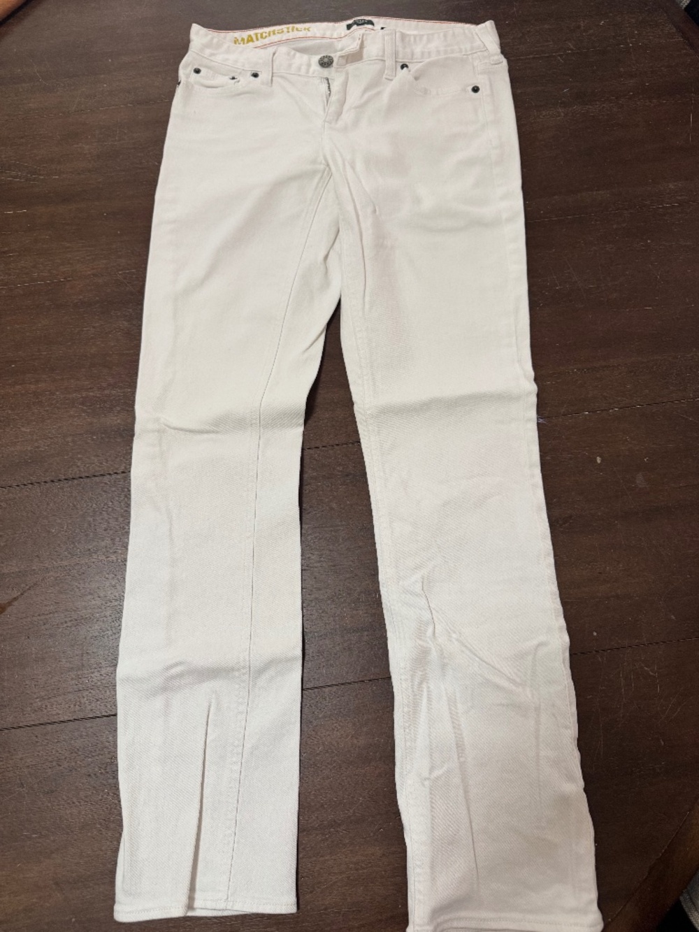 J. crew white demin